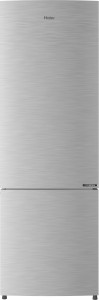 Haier 256 l Frost Free Double Door Bottom Mount 3 Star (2019) Convertible Refrigerator(Brushline silver/Dazzel Steel, HEB-25TDS)