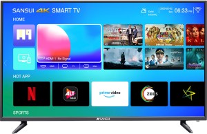 Sansui Pro View 109cm (43 inch) Ultra HD (4K) LED Smart TV  with Powered by dbx-tv Sound(43UHDAOSP)
