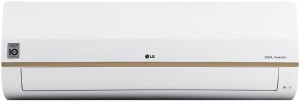 LG 1 Ton 5 Star Split Dual Inverter AC with Wi-fi Connect  - White, Brown(LS-Q12GWZA, Copper Condenser)