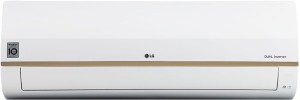 LG 1.5 Ton 5 Star Split Dual Inverter AC with Wi-fi Connect  - White(LS-Q18GWZA, Copper Condenser)