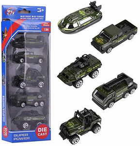 STYLO 1 64 Metal Toy Cars Set of 5 Die Cast Toy Cars military