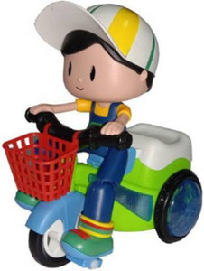 Child deals toy cycle