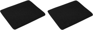 Fedus rubber Mouse Pad with 2mm Thickness Non-Slip Skid Resistant Pack of 2 Mousepad(Black)