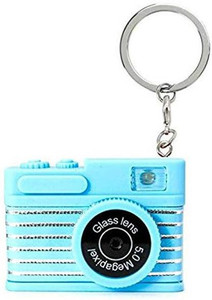 Blue Aura Mini Toy Camera Keychain LED Keychain with Flash Light