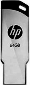 HP 236 METAL 64 GB Pen Drive(Black, Silver)