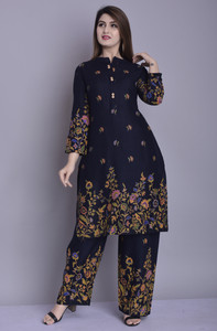 Flipkart sale kurti with palazzo sales