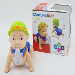 Crawling talking 2025 baby doll