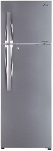 LG 360 L Direct Cool Double Door 3 Star (2020) Refrigerator(Shiny Steel, GL-T402JPZ3)