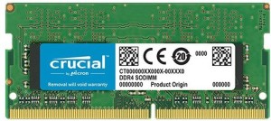 Crucial CT DDR4 4 GB (Single Channel) Laptop SDRAM (CT4G4SFS8266)(Green, Gold)