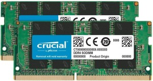 Crucial CT DDR4 32 GB (Dual Channel) Laptop SDRAM (CT2K16G4SFD824A)(Green, Gold)