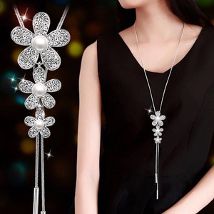 Stylish necklace for jeans sales