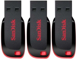 SanDisk Cruzr Blade 64 GB Pen Drive (Red) 64 GB Pen Drive(Black, Red)