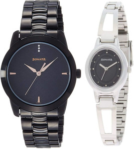 SONATA Combo Watch 7924NM01 8085SM01 Analog Watch For Men