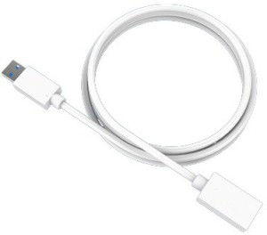 VibeX ®Extension Cable - A Male to A Female M/F Extender Cord 1.5 m Network Cable(Compatible with TV, Computer, LED, LCD, Laptop, Printer, White, One Cable)