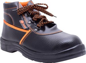 Indcare aero Steel Toe Synthetic Leather Safety Shoe Price in
