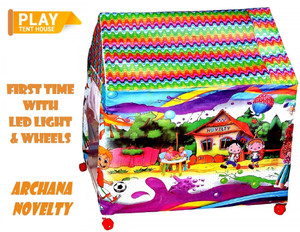 Archana Novelty Garden Play tent House with Wheels and LED light