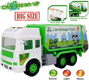 Giftary Big Size Garbage Truck City Service Waste Management