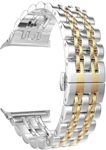 Buy Solid Stainless Steel Mesh Watch Band for Men Women Brushed Middle  Polished Metal Watch Strap Bracelet Deployment Clasp 20mm 22mm 24mm Black  Silver Blue Gold Rose Gold Online at desertcartINDIA