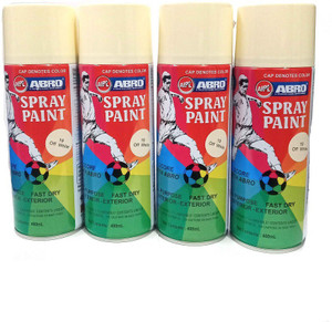 ABRO NO 19 SPRAY PAINT PACK OF 4 OFF WHITE OFF WHITE Spray