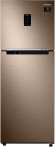 Samsung 324 L Frost Free Double Door 2 Star (2020) Convertible Refrigerator(Luxe Bronze, RT34T4542DU/HL)