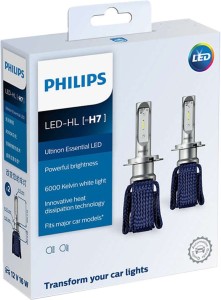 Original Philips Ultinon Essential H7 LED Car Headlight 6000K