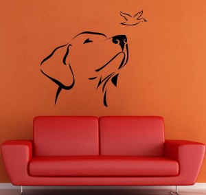 Dog store wall painting