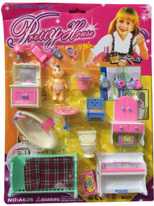Pretty House Furniture Kit . Buy Maid toys in India. shop for AR KIDS