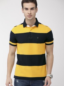 strop Forfølge Peru TOMMY HILFIGER Striped Men Polo Neck Yellow T-Shirt - Buy TOMMY HILFIGER  Striped Men Polo Neck Yellow T-Shirt Online at Best Prices in India |  Flipkart.com