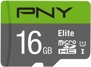 PNY Elite 16 GB MicroSDHC UHS Class 1 85 Mbps  Memory Card