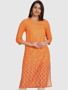 IMARA Women Printed Straight Kurta