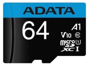 ADATA A1 64 GB MicroSDXC Class 10 100 MB  Memory Card