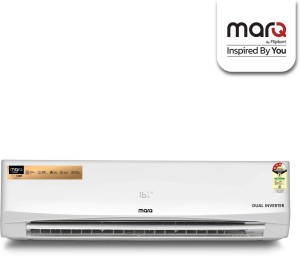 MarQ by Flipkart 1.5 Ton 3 Star Split Dual Inverter AC  - White(FKAC153SIAP_MPS, Copper Condenser)