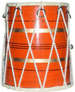AGROBOTICS Baby Dhol Dholak 2 Rope Rings Dholak Baby Toy