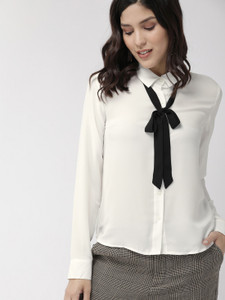 Black and white blouse forever 21 clearance