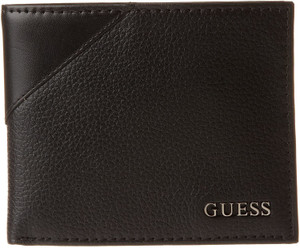 GUESS BLACK LEATHER WALLET FOR MEN | 31GU13X030