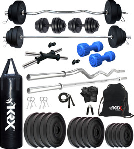 KRX 40 kg PVC 343 with Unfilled Punching Bag PVC Dumbbells Home Gym Combo Price in India Buy KRX 40 kg PVC 343 with Unfilled Punching Bag PVC Dumbbells