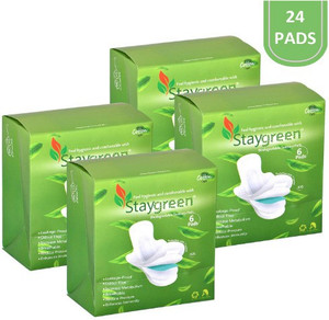 staygreen Biodegradable organic cotton Sanitary Pads Napkins for