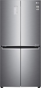 LG 594 L Frost Free Side by Side (2019) Refrigerator(Platinum silver 3, GC-B22FTLPL)