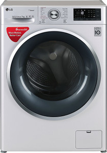 LG 7 kg Inverter Fully Automatic Wi Fi Front Loading Washing Machine with Inbuilt Heater 6 Motion DD technology Silver Price in India Buy LG 7 kg Inverter Fully Automatic Wi Fi Front Loading Washing M...