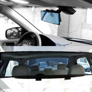 Curved rear view shop mirror