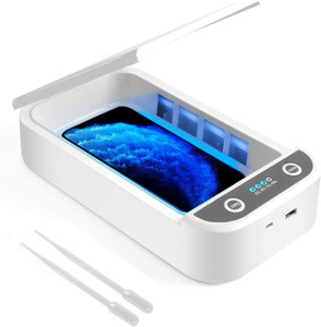 LAGOTTO UV Phone Sanitizer Portable UV Light Cell Phone Sterilizer Disinfection Box with Aromatherapy Function Disinfector Cleaner Box for iOS Android Smart Phones Mask Watch Jewelry Glasses and Keys ...