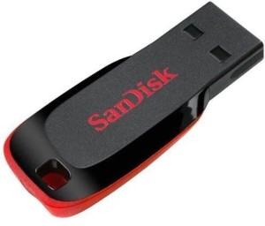 SanDisk cruzer blade 64gbgb 64 GB Pen Drive(Black, Red)