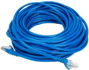 Terabyte 10 Meter LAN Cable CAT5/5E Ethernet Cable Network Cable Internet Cable RJ45 LAN Wire High Speed Patch Cable Computer Cord 10 m LAN Cable(Compatible with All Laptop and Computer Supported Lan Cable, Blue, One Cable)