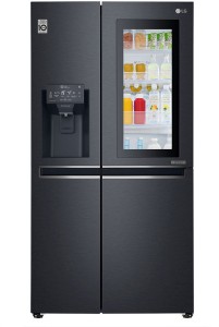 LG 668 L Frost Free Side by Side (2020) Refrigerator(Matt Black, GC-X247CQAV)