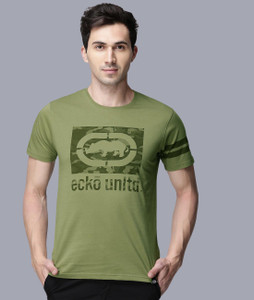 Ecko Unltd Printed Men Round Neck Green T Shirt Buy Ecko Unltd Printed Men Round Neck Green T Shirt Online at Best Prices in India Flipkart