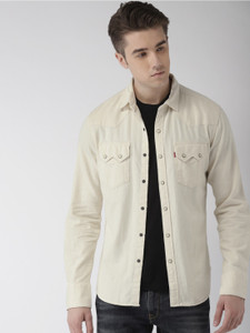 LEVI S Men Solid Casual White Shirt Buy LEVI S Men Solid Casual