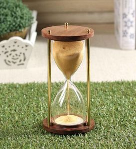 Flipkart Perfect Homes Wood and Brass Sand Timer Yellow Showpiece Decorative Showpiece - 14 cm