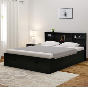 Black King Size Bed With Drawers