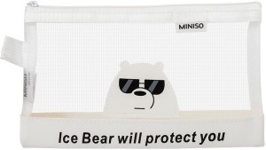 Pencil Case Animal Polar Bear Pencil Pouch 2 Pocket Pencil Case