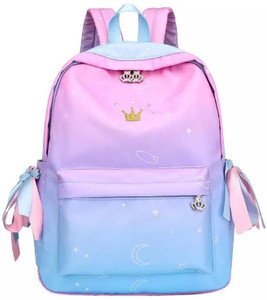 Pink white backpack top